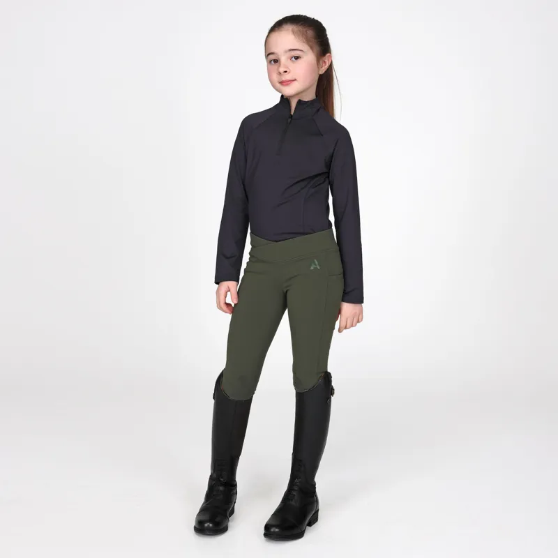 Aubrion React Winter Base Layer Young Rider in Charcoal -2