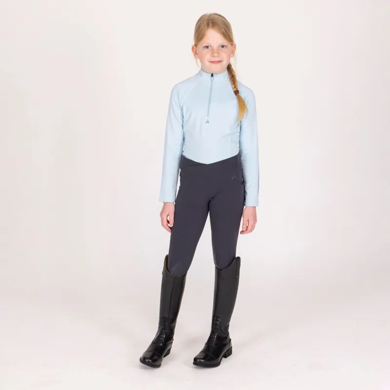 Aubrion React Winter Base Layer Young Rider in Arctic Blue -2