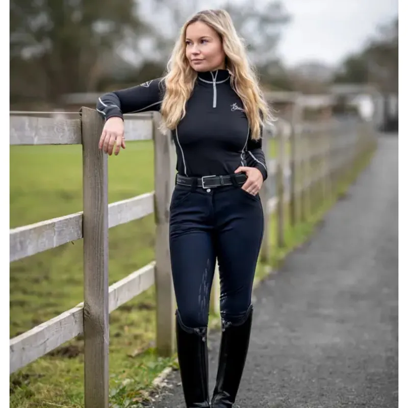 LeMieux Drytex Waterproof Breeches Full Seat in Black-2
