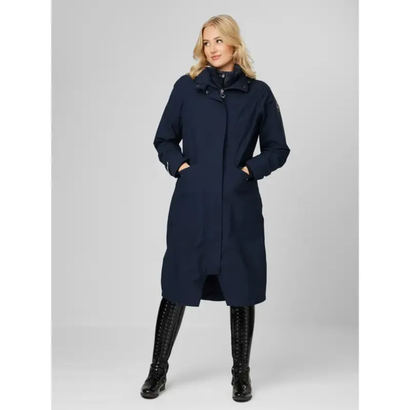 LeMieux Amelie Waterproof Lightweight Riding Coat in Navy-2