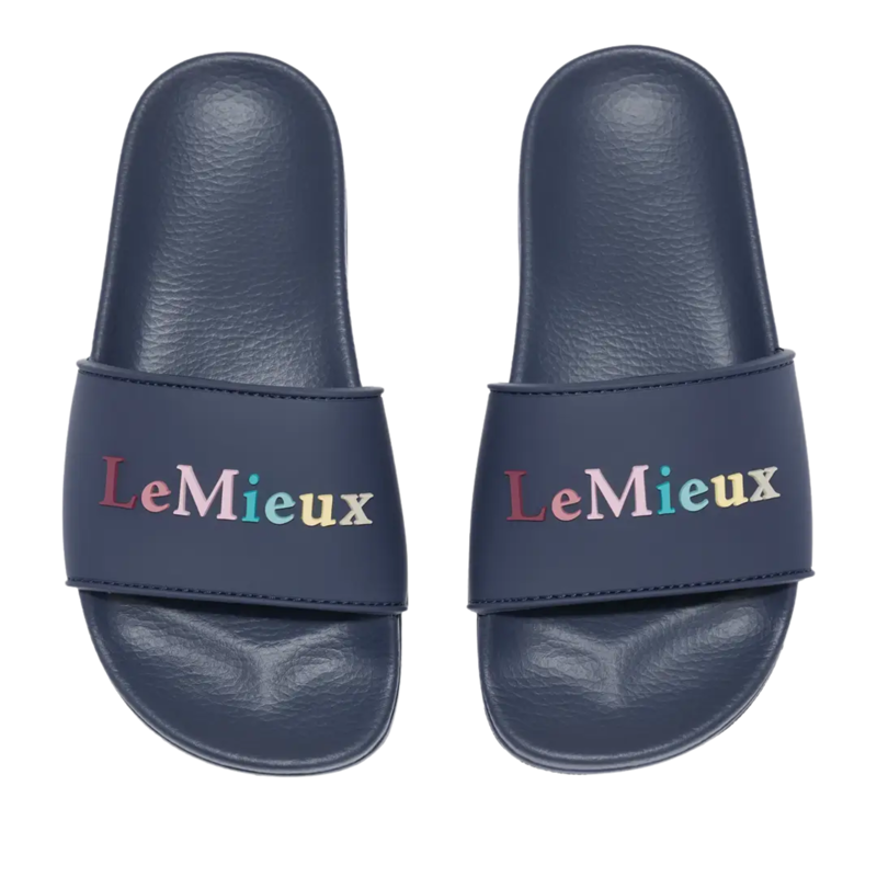 LeMieux Young Rider Sliders in Dusk Blue-2