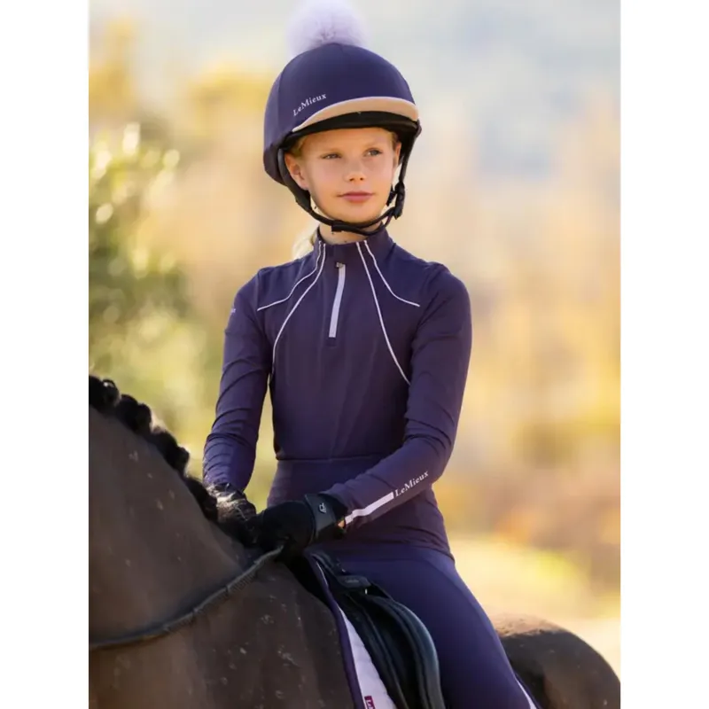 LeMieux Classique Pom Hat Silk in Juniper-2