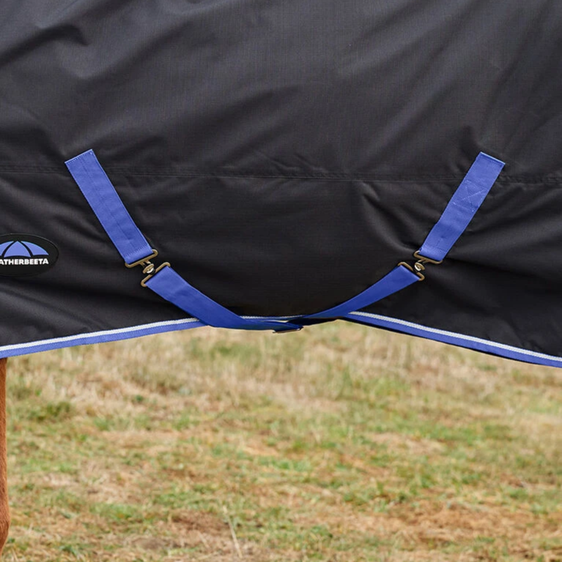 Weatherbeeta Comfitec Tyro 220g Standard Neck Turnout Rug In Black/Cobalt-3
