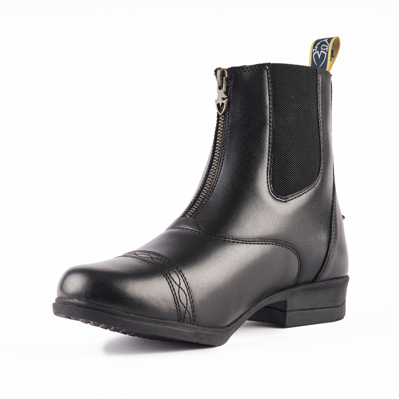 Moretta Clio Paddock Boots Childs in Black-2