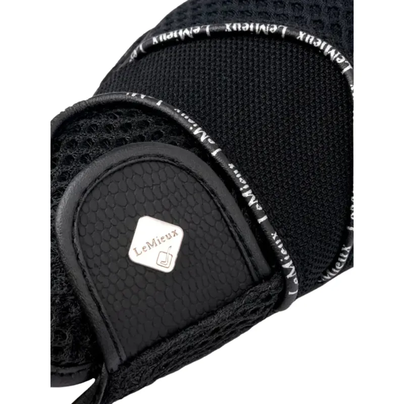LeMieux Pro Touch 3D Mesh Adults Riding Gloves in Black-2