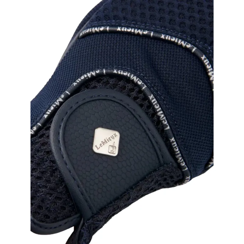 LeMieux Pro Touch 3D Mesh Adults Riding Gloves in Navy-2