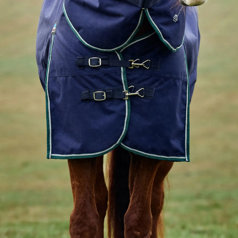 Weatherbeeta Comfitec Plus Dynamic Detach-a-Neck 220g  Rug In Navy/ Forest Green-2