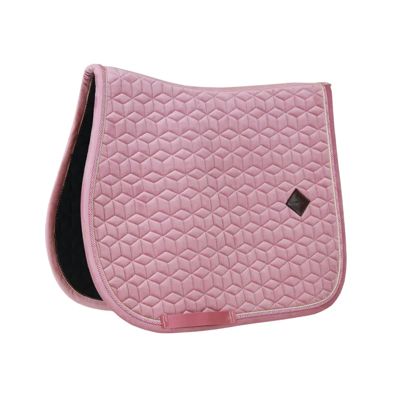 Kentucky Jumping Saddle Pad Velvet in Old Rose