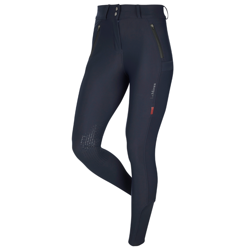LeMieux Drytex Waterproof Breeches Knee Grip in Navy-3