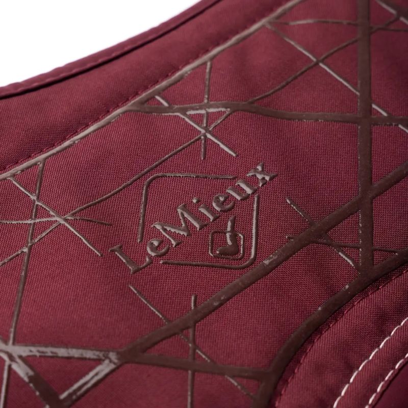 LeMieux Soft Shell Anti Slip Close Contact Square in Burgundy-3