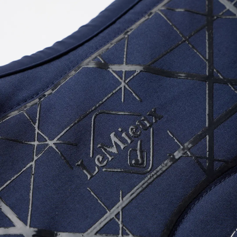 LeMieux Soft Shell Anti Slip Close Contact Square in Navy-3