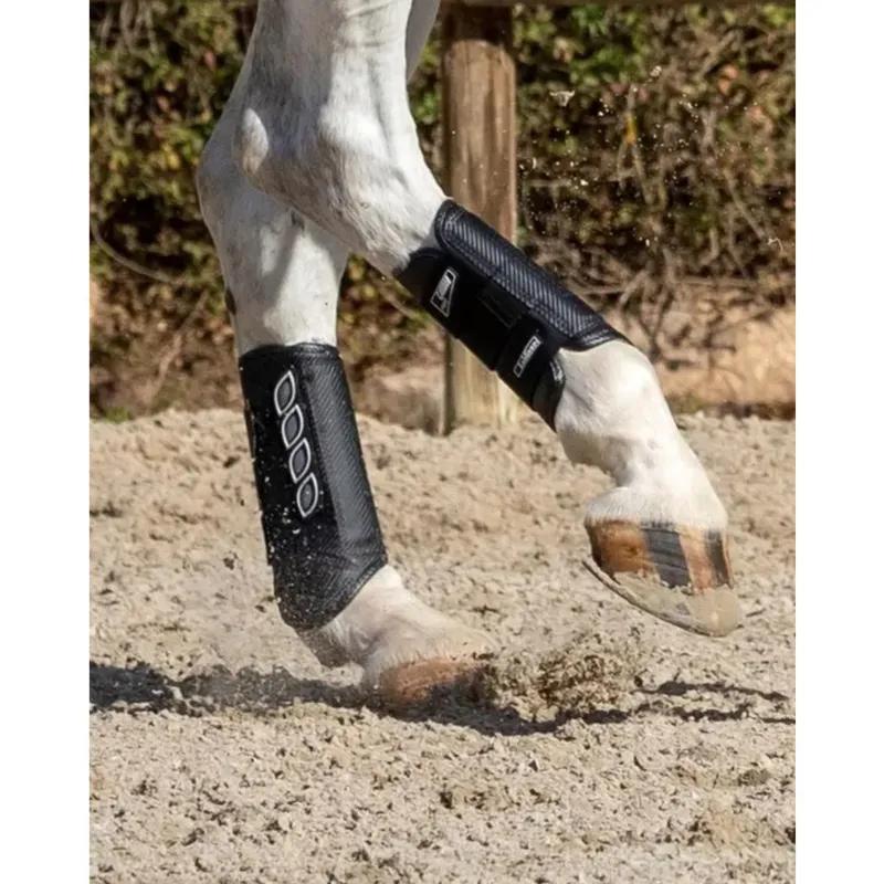 LeMieux Carbon Air XC Horse Boots Hind in Black-3