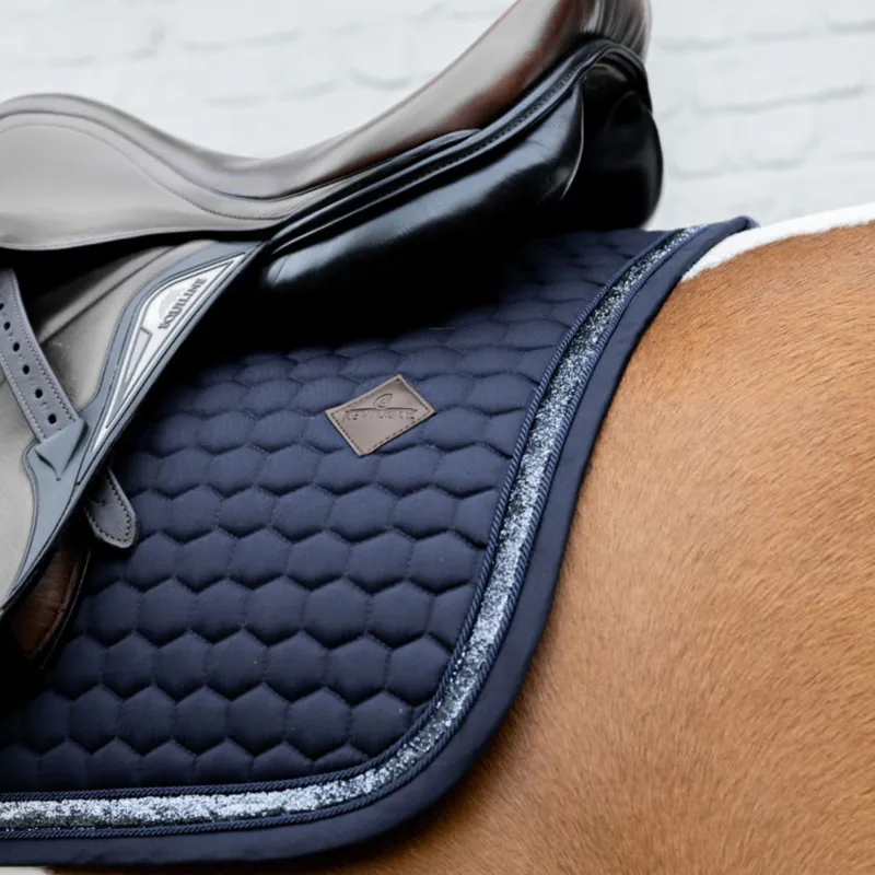 Kentucky Glitter Saddle Pad Jumping in Navy-2