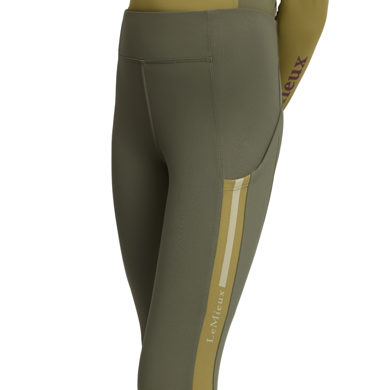 LeMieux Young Rider Orla Pull Ons in Willow Green-4