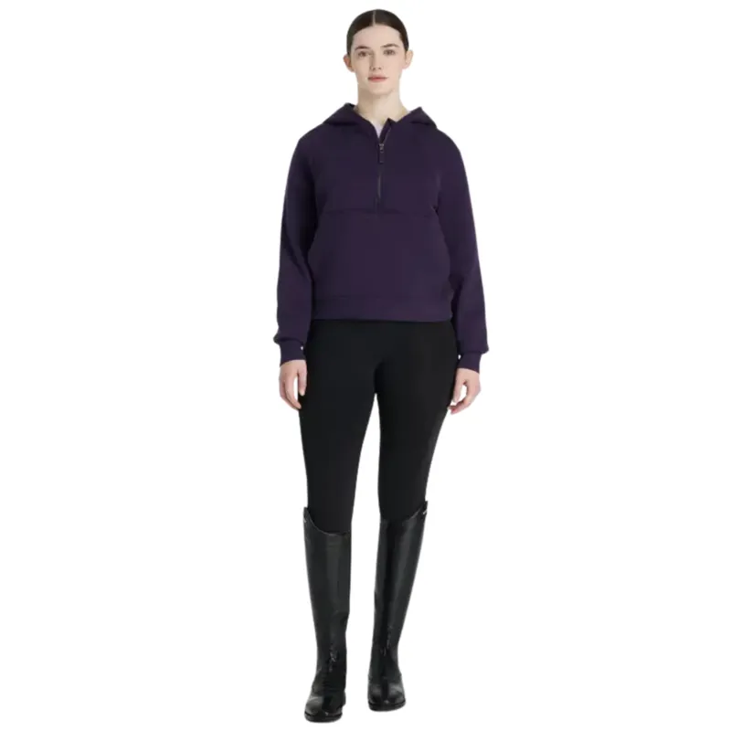 LeMieux Henrietta Half Zip Hoodie in Juniper-2