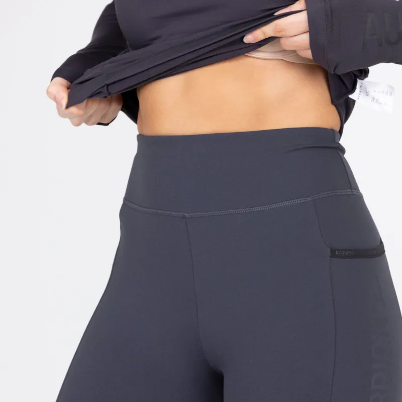 Aubrion React Winter Riding Tights in Charcoal-3