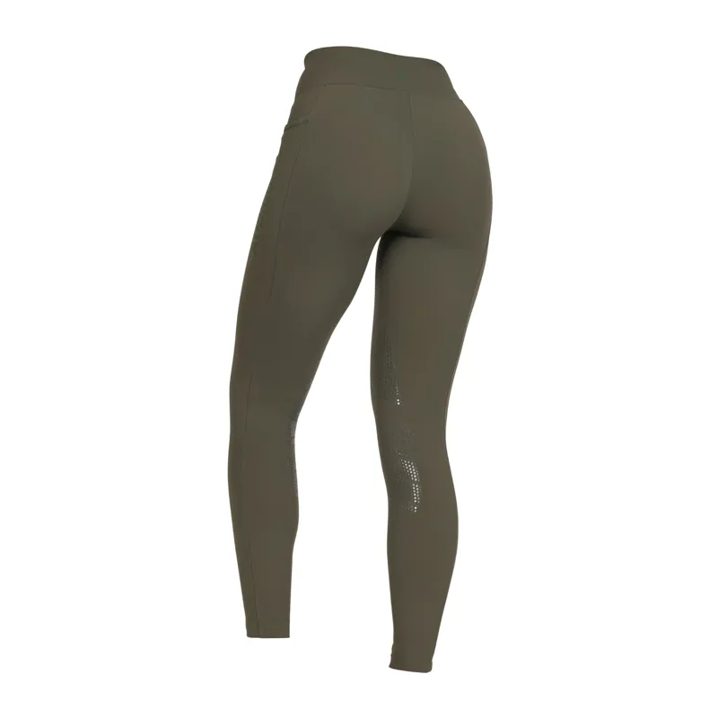 Aubrion React Winter Riding Tights in Khaki-1