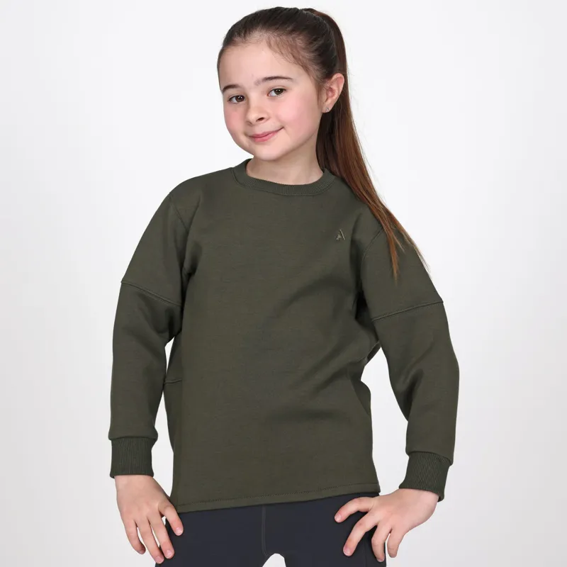 Aubrion React Sweatshirt Young Rider in Khaki-2