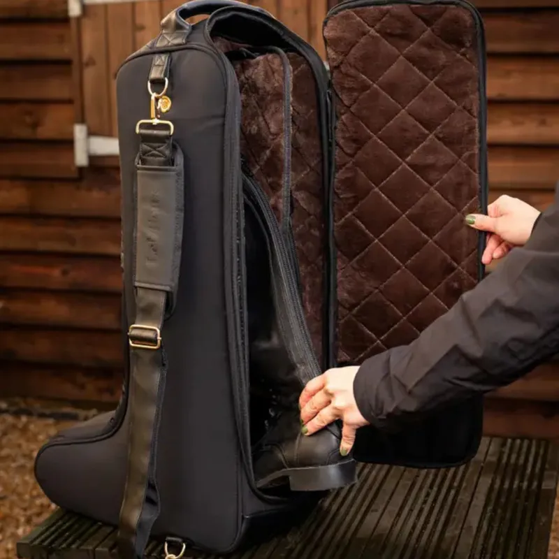 LeMieux Luxe Boot Bag in Black-3