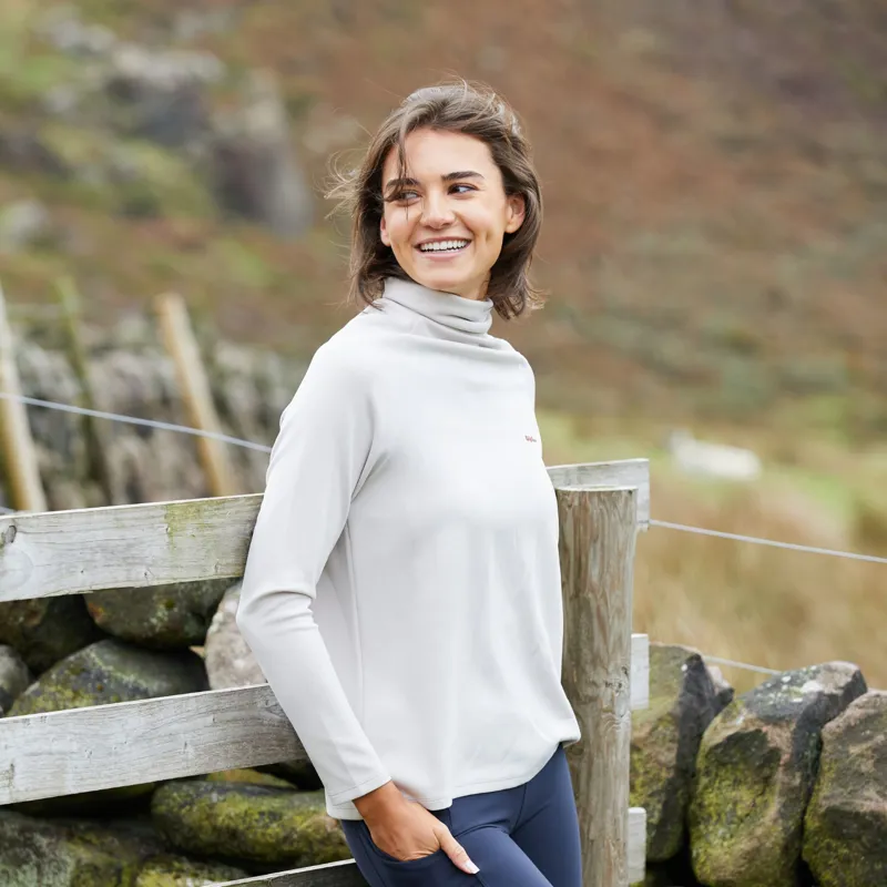 Ridgeline Womens Kelmarsh Top in Stone-4