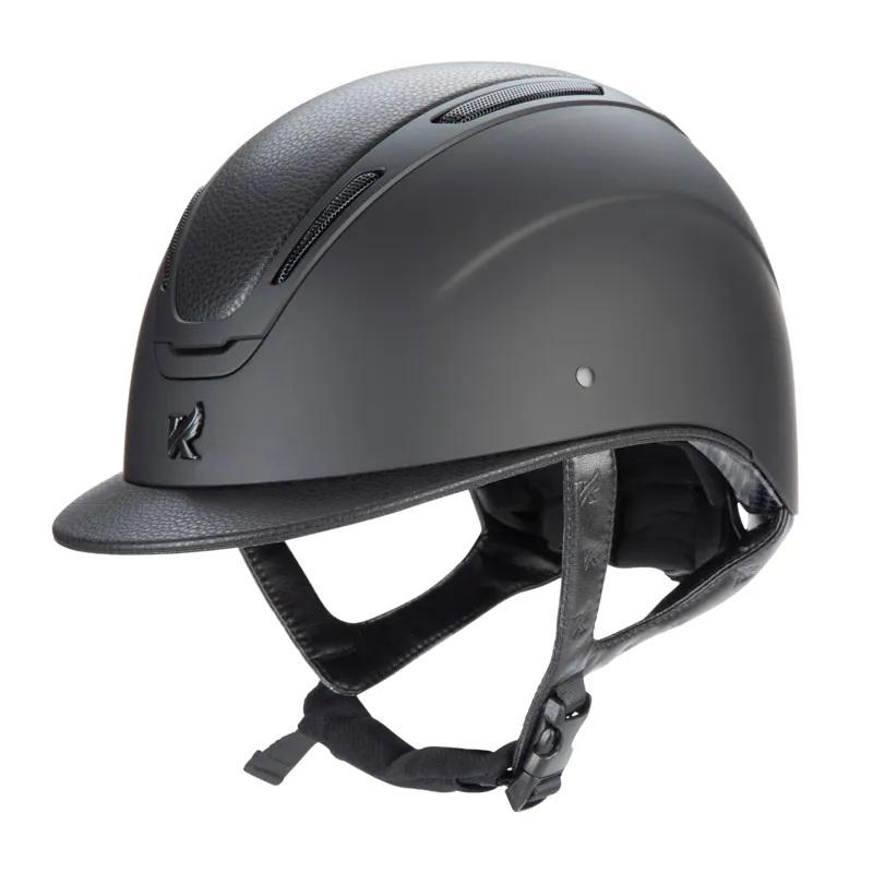 Karben Amity LTHR Riding Hat In Black-1
