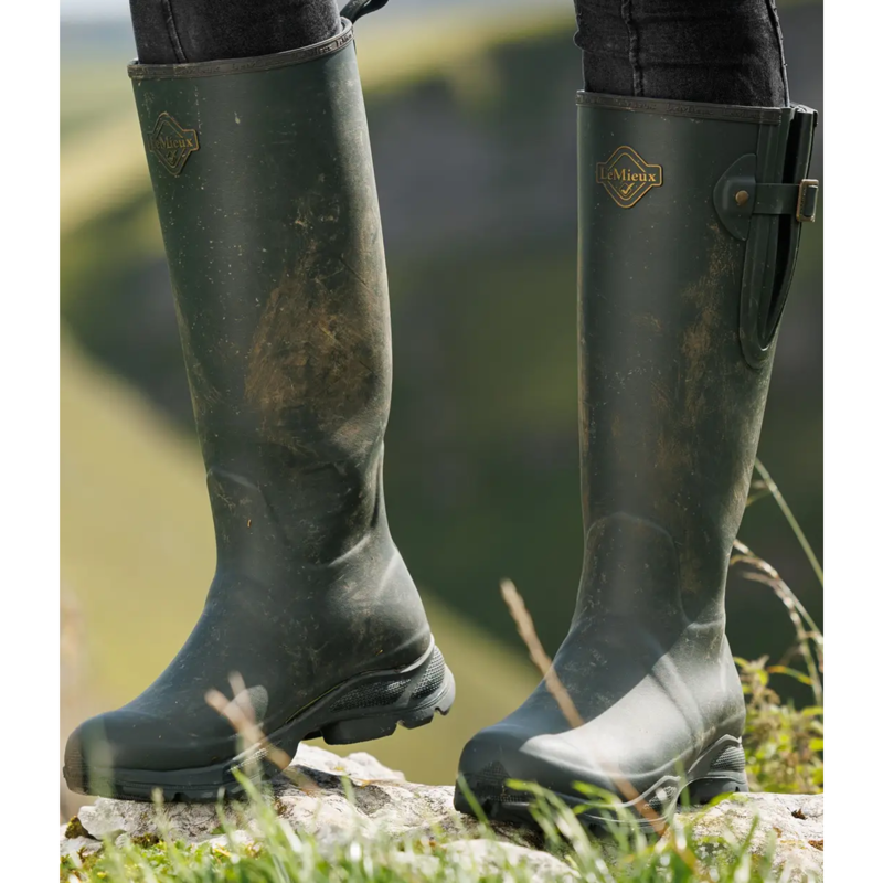 LeMieux New Ultra Stride Wellington Boots in Oak-3