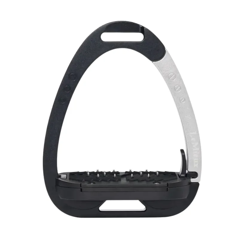 LeMieux Vector Balance Stirrup Irons in Black and Aluminium-3