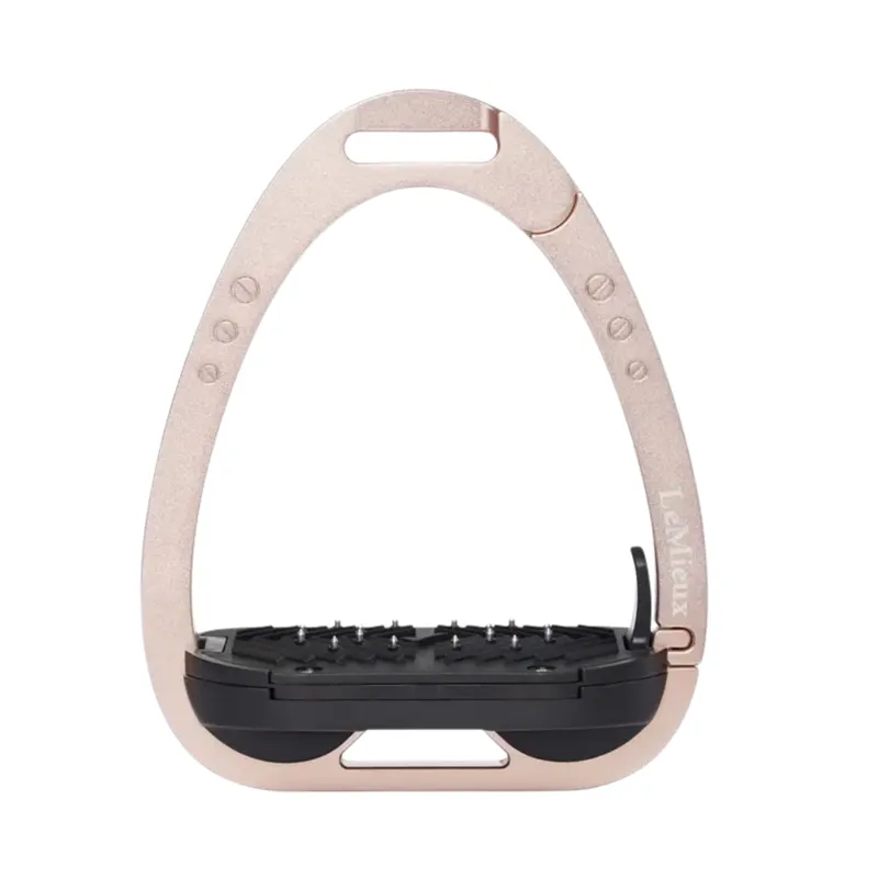 LeMieux Vector Balance Stirrup Irons in Rose Gold-3