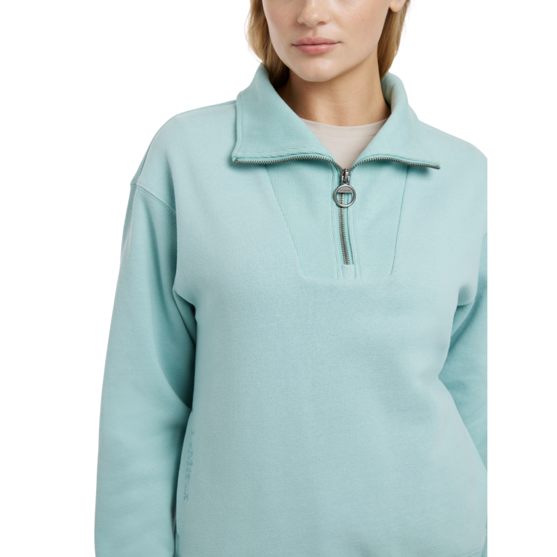 LeMieux Keira Quarter Neck Sweat in Aqua-3