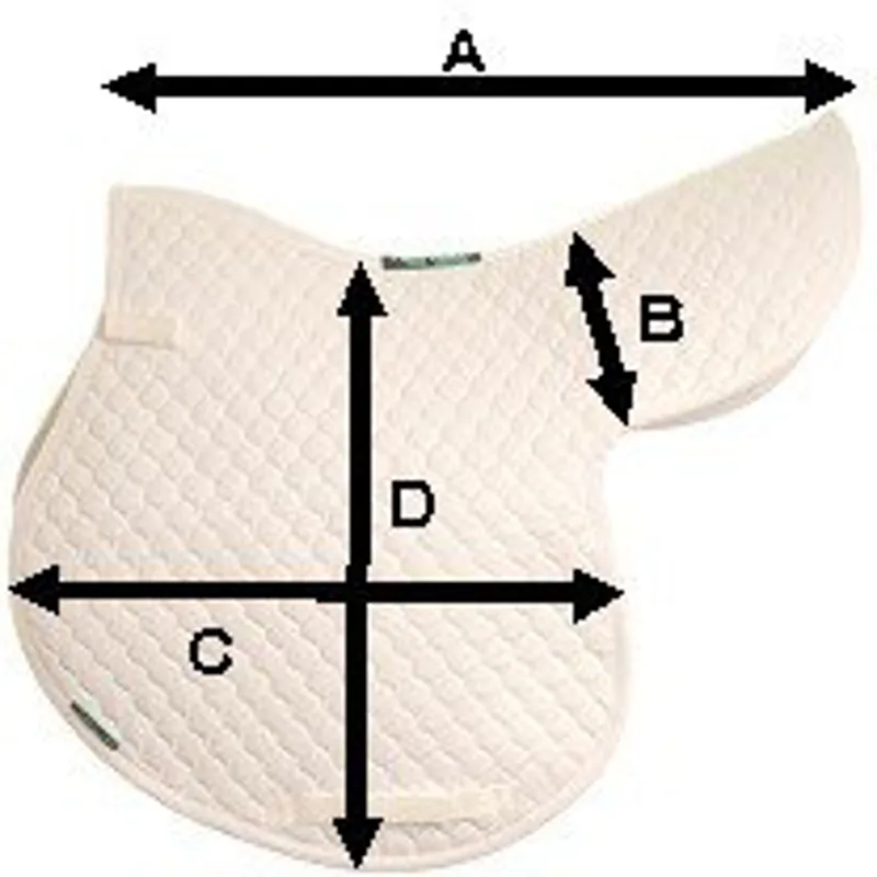 Griffin NuuMed NM08C Hi-Wither Forward Cut CC Numnah in White-1