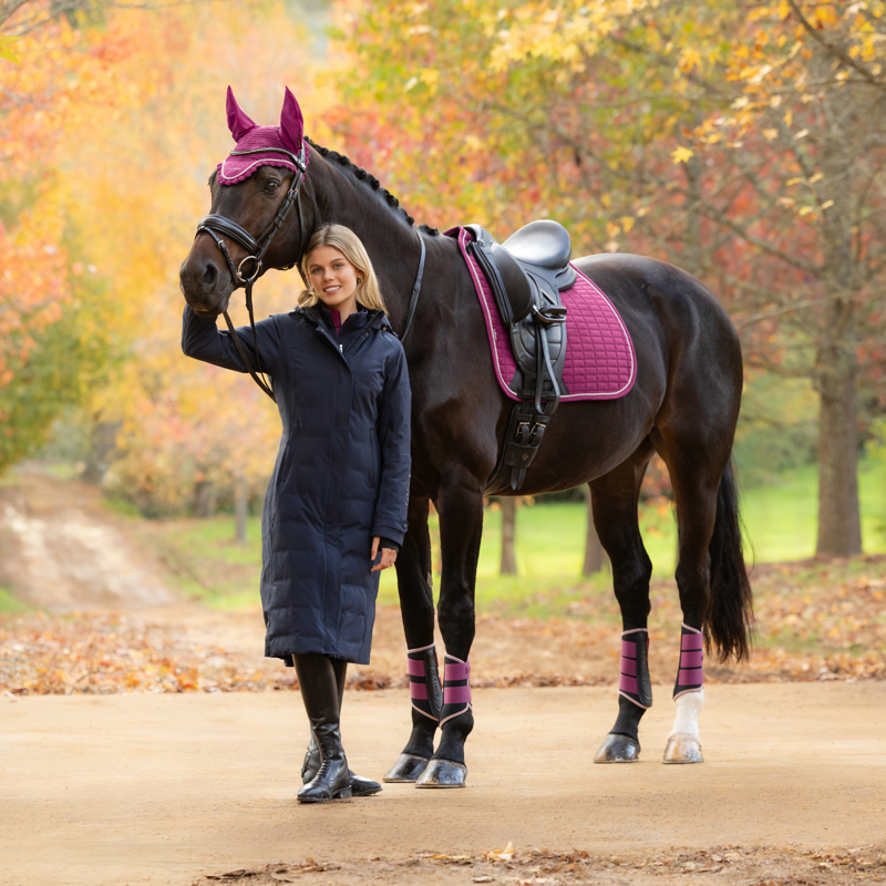 LeMieux Suede Dressage Square in Blackberry-1