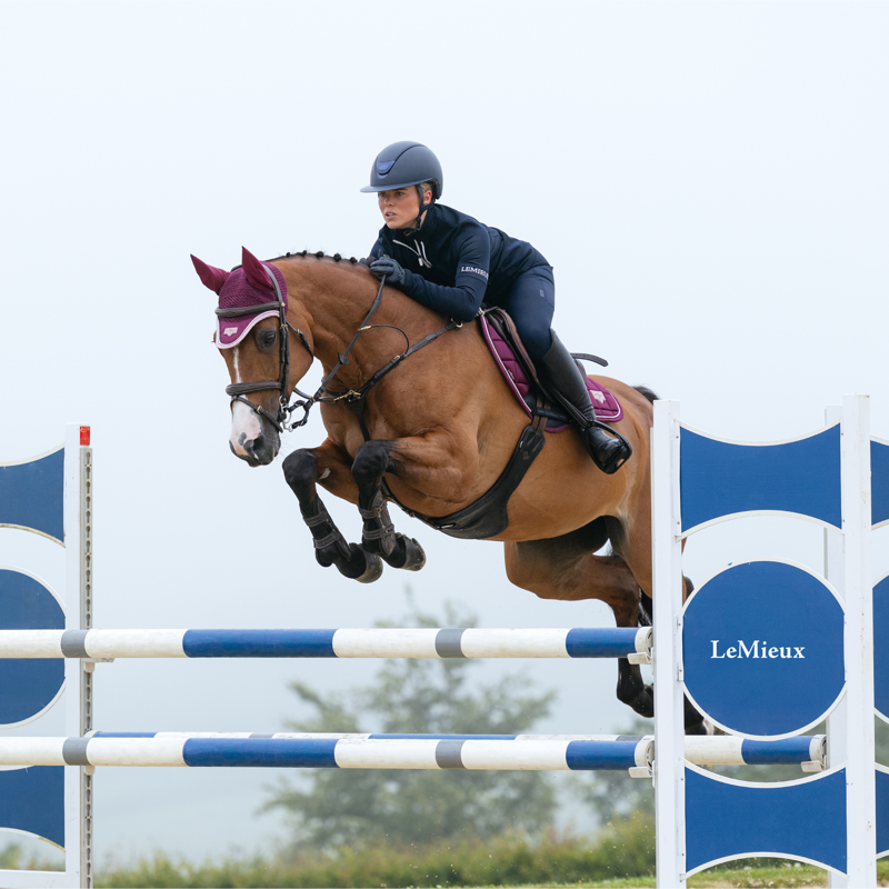 LeMieux Loire Classic Close Contact Square in Blackberry-3