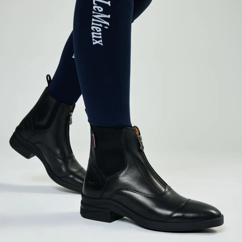 LeMieux Junior Zip Paddock Boot in Black-2