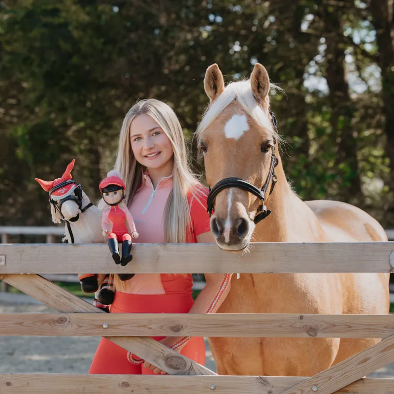 LeMieux Harlow Toy Pony Pad in Coral Crush-2