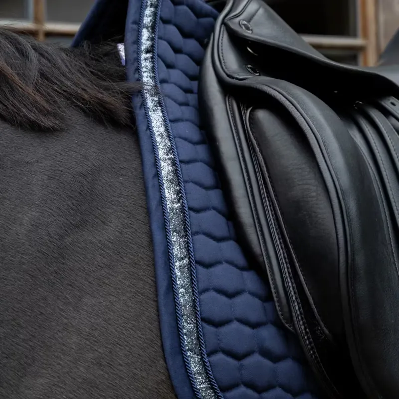 Kentucky Glitter Saddle Pad Dressage in Navy-3