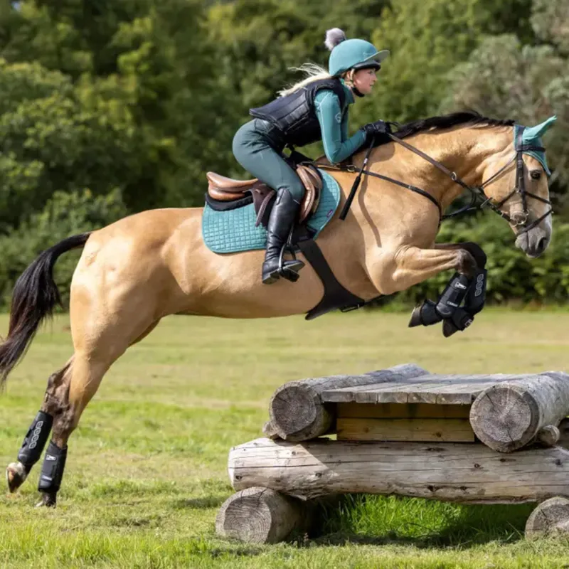 LeMieux Carbon Air XC Horse Boots Hind in Black-4