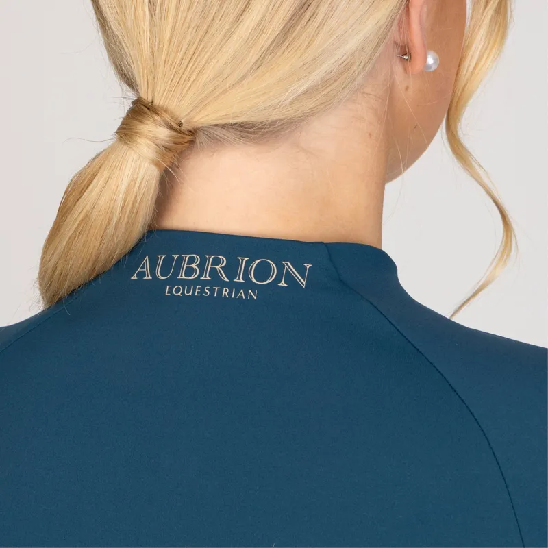 Aubrion Equestrian Winter Long Sleeve Base Layer in Estate Blue -3