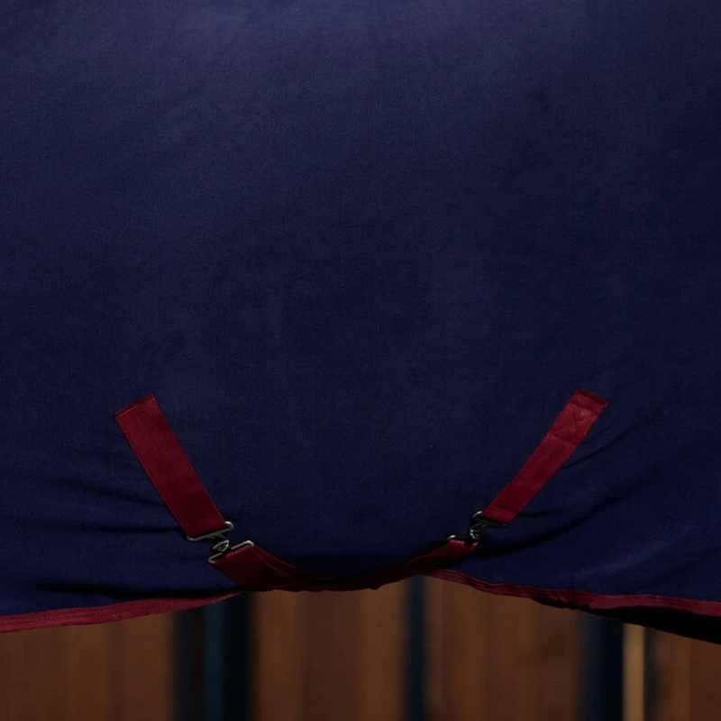 Weatherbeeta Anti-Static Fleece Combo Rug in Navy/Burgundy-4