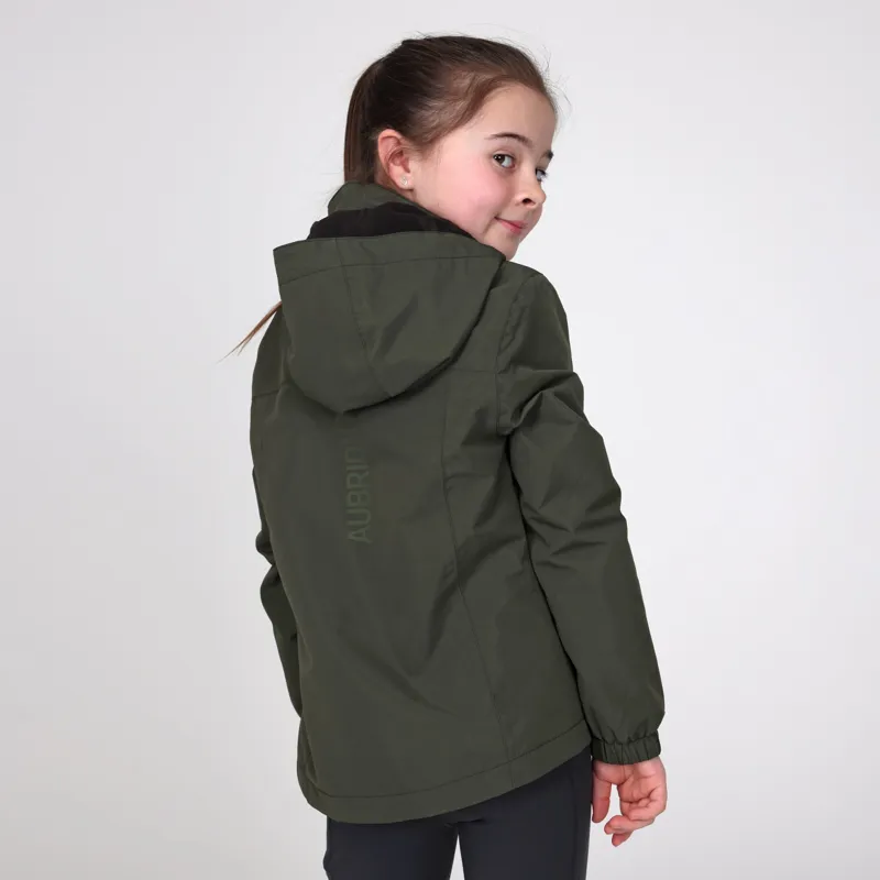 Aubrion React Thermal Waterproof Coat Young Rider in Khaki-3