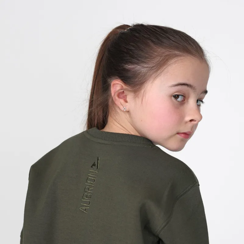 Aubrion React Sweatshirt Young Rider in Khaki-3