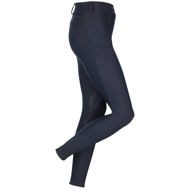 LeMieux Drytex Waterproof Breeches Knee Grip in Navy-4