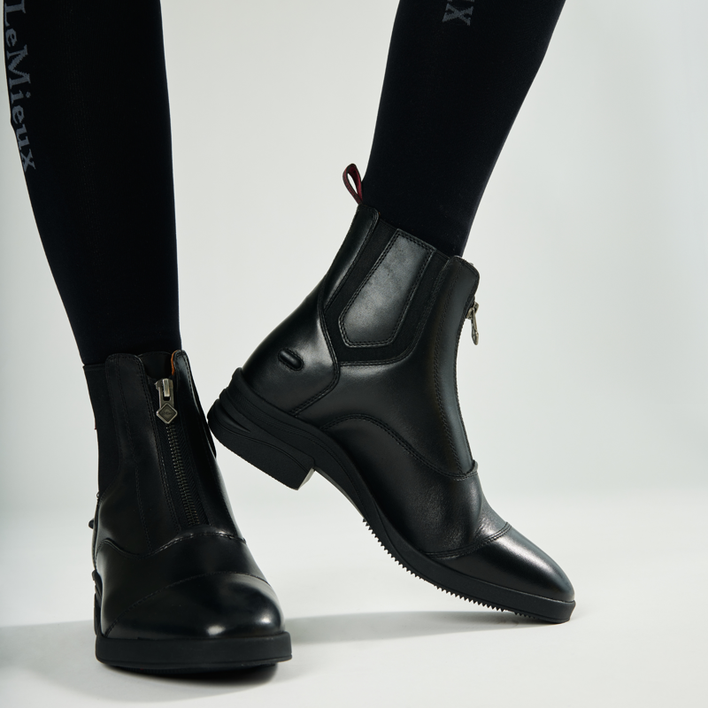 LeMieux Zip Paddock Boots in Black-5