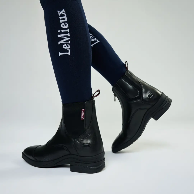 LeMieux Junior Zip Paddock Boot in Black-3