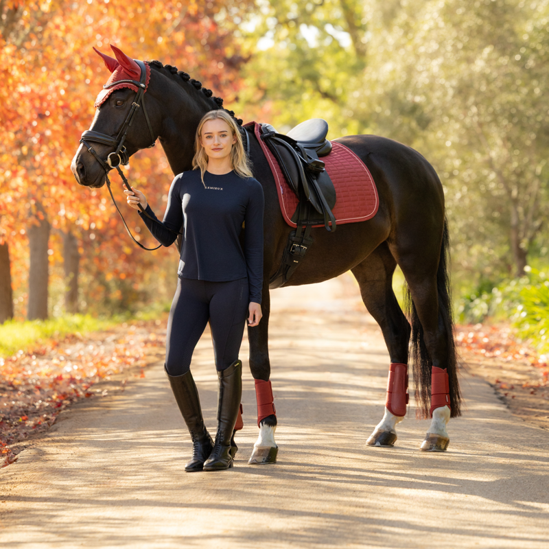 LeMieux Loire Classic Dressage Square in Russet-4