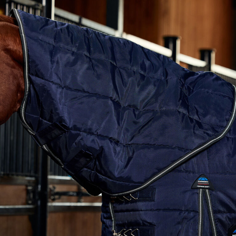 Weatherbeeta Comfitec PP Channel Qulit Stable Detach-a-Neck 220g Rug in Navy/Charcoal-5