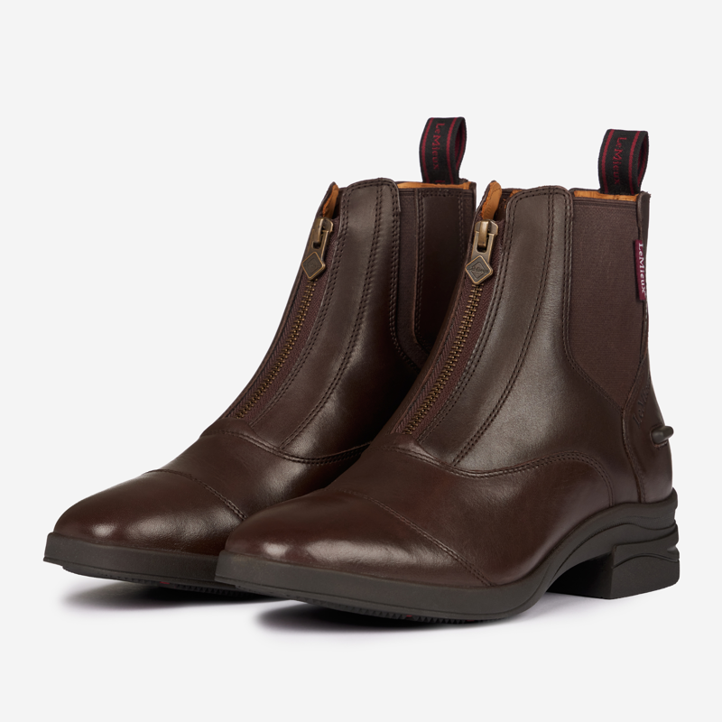 LeMieux Zip Paddock Boots in Brown-1