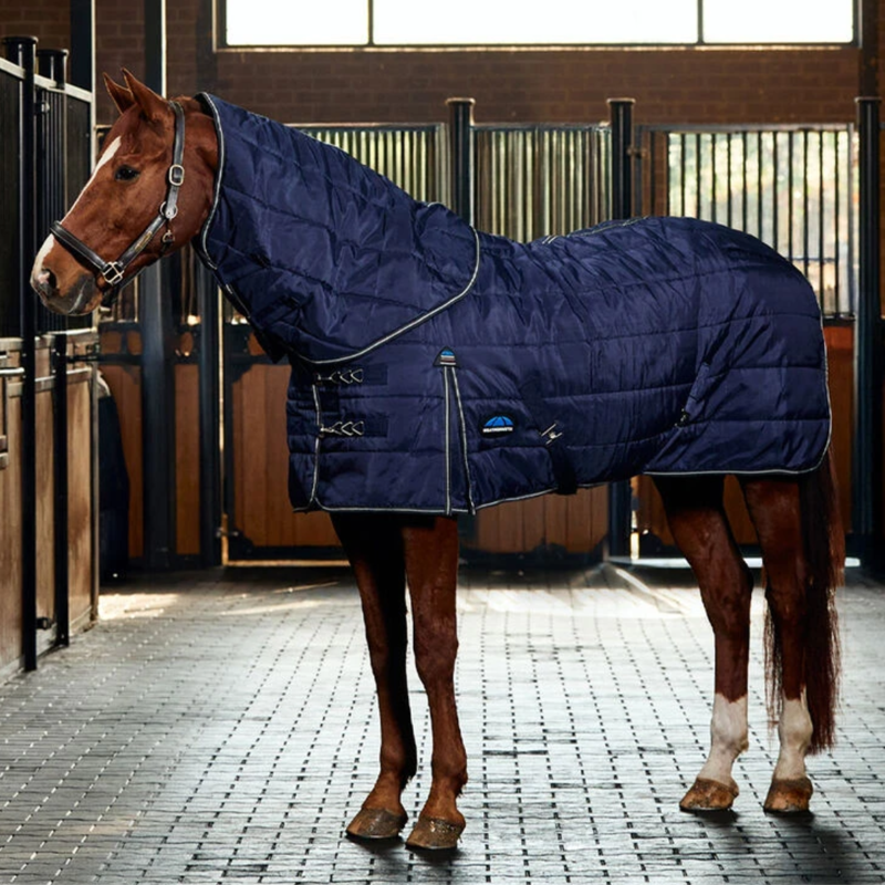 Weatherbeeta Comfitec PP Channel Qulit Stable Detach-a-Neck 220g Rug in Navy/Charcoal-6