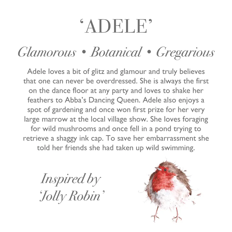 Wrendale Designs Adele Robin Plush Keyring-2