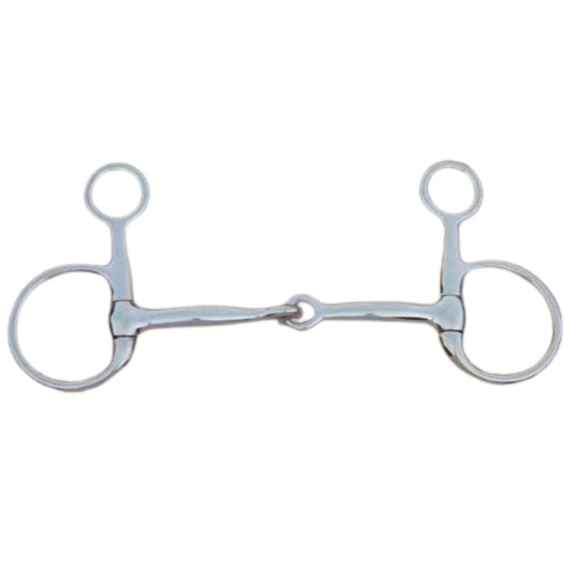 Buckley Bits Hanging Cheek Eggbutt Bit in Silver