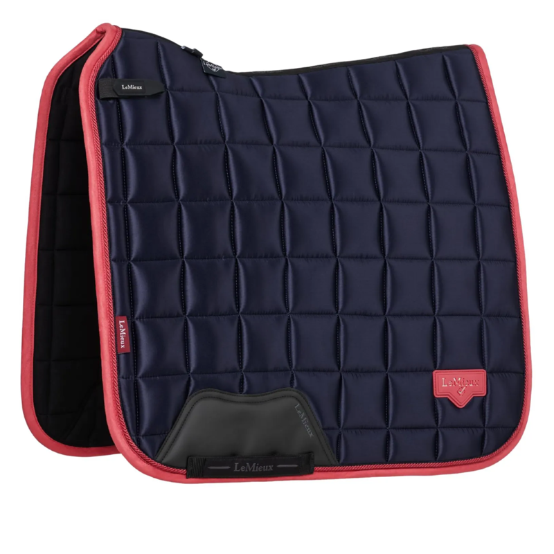 LeMieux Loire Dressage Square in Navy and Cranberry